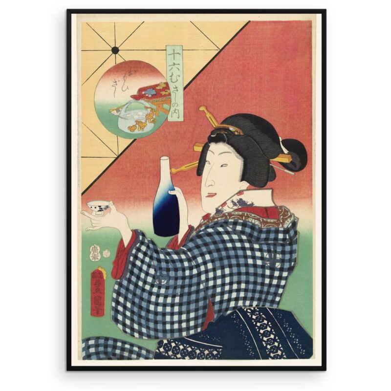 Plakat - Japansk træsnit - Cheers to me - Aruhana