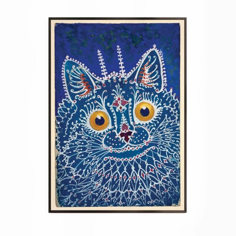 Kat i gotisk stil - Louis Wain plakat Aruhana