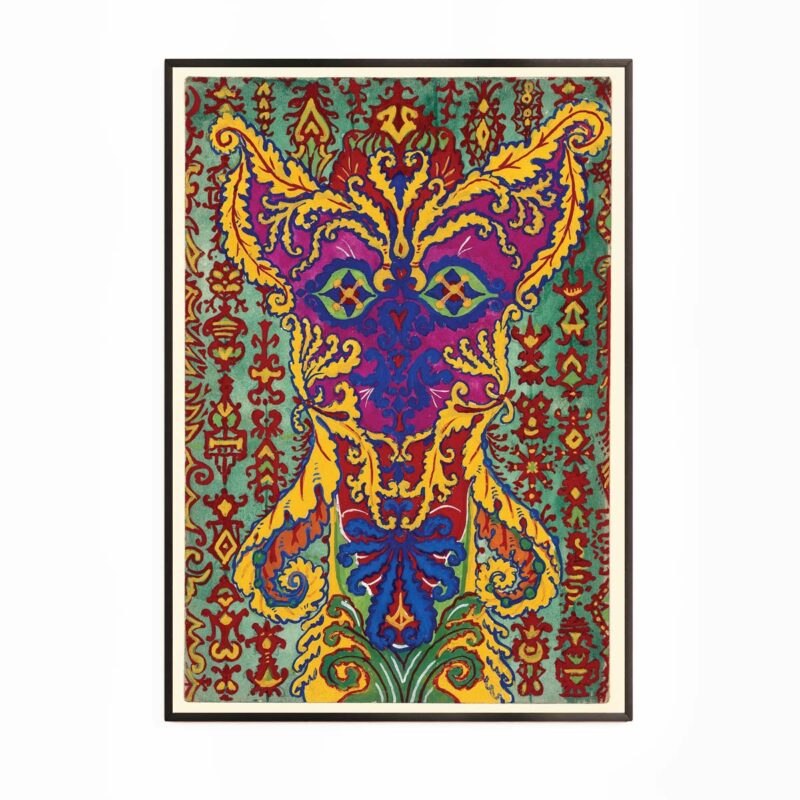 Kat i græsk stil - Louis Wain plakat Aruhana