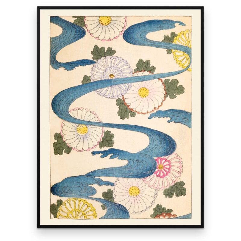 Krysantemum floden - Shin Bijutsukai plakat - Aruhana