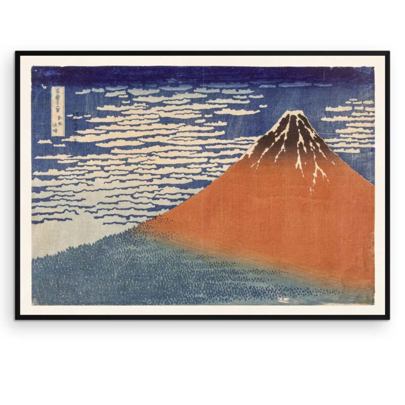 Mild vind, klar morgen - Hokusai Plakat (Red Fuji) - Aruhana