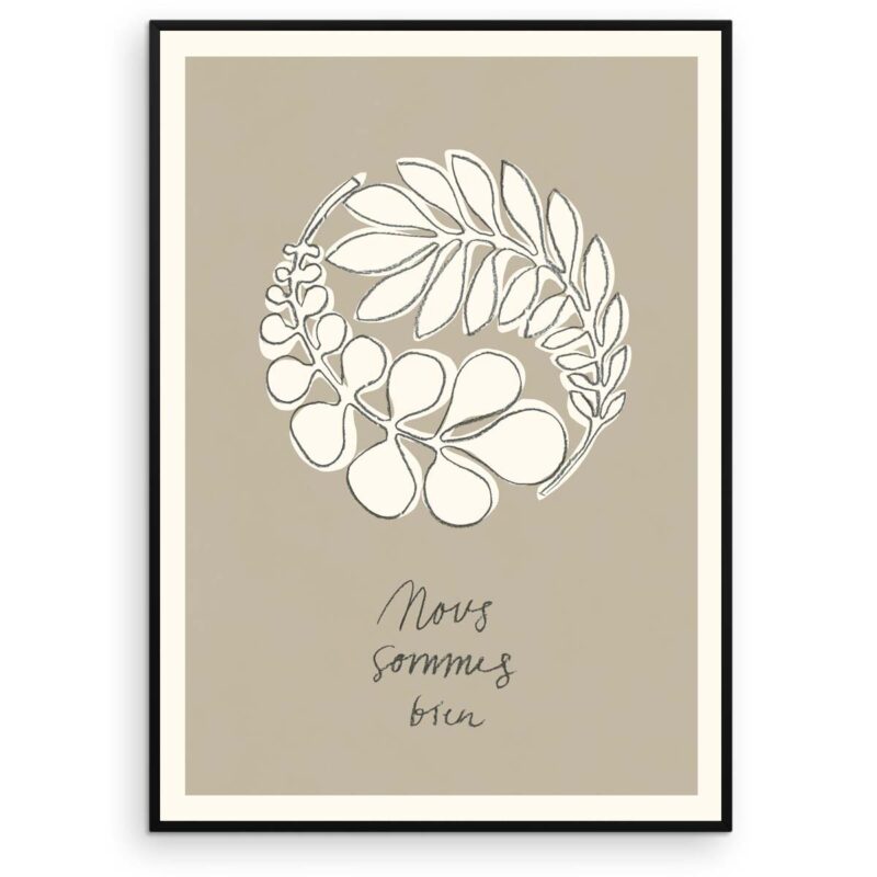 Plakat - Nous Sommes Bien (Ensemble #1) - Aruhana Original