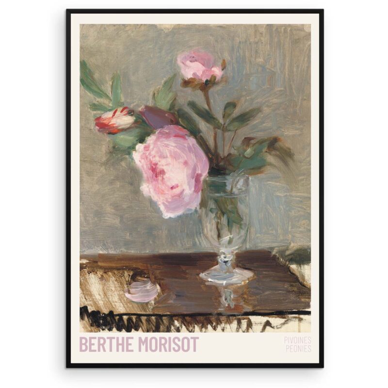 Berthe Morisot blomsterplakat – Pæoner - Aruhana