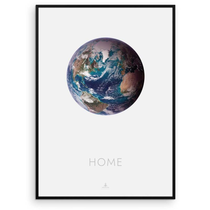 Planet Home Plakat - Jorden/The Earth Poster Light - Aruhana