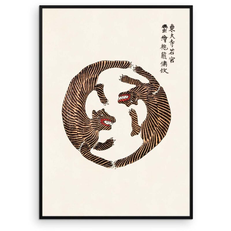 Tiger-tiger - Yatsuo no tsubake japansk plakat - Aruhana