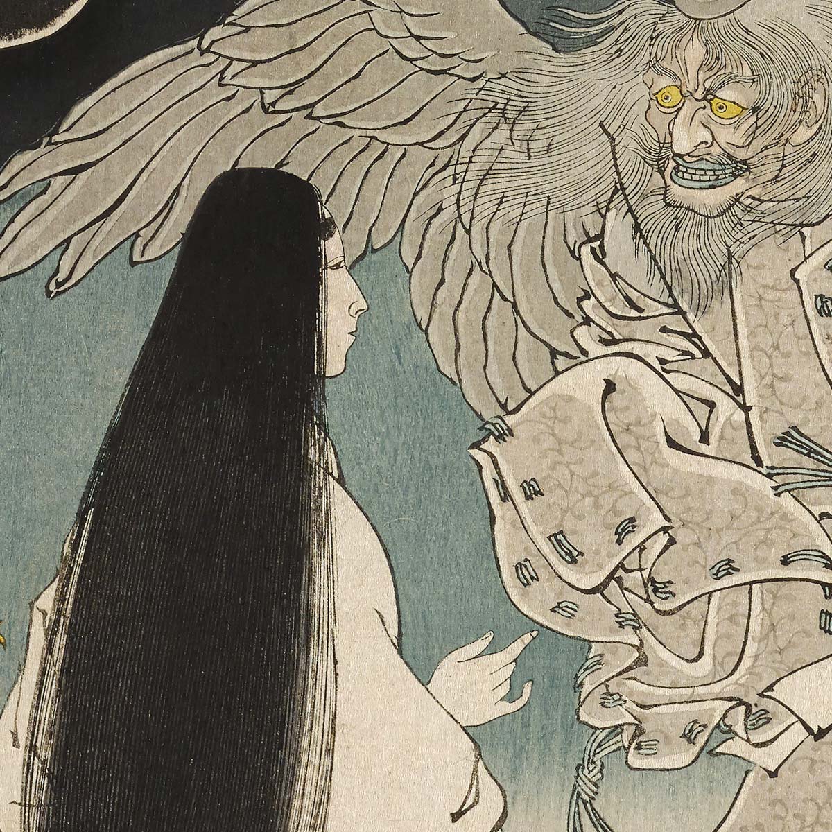 Detalje - Lady Iga og Kiyotakas genfærd - Yoshitoshi plakat - Aruhana