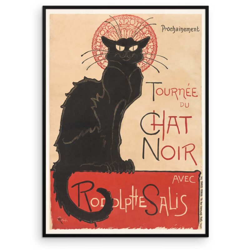 Le Chat Noir - Den sorte kat - Klassisk fransk plakat - Aruhana