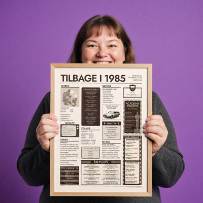 Tilbage i 1985 - Årstals plakat - Årgang 85 - Aruhana