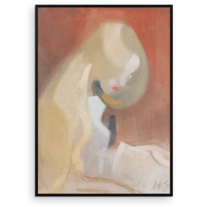Pige med blond hår - Helene Schjerfbeck plakat - Ramme