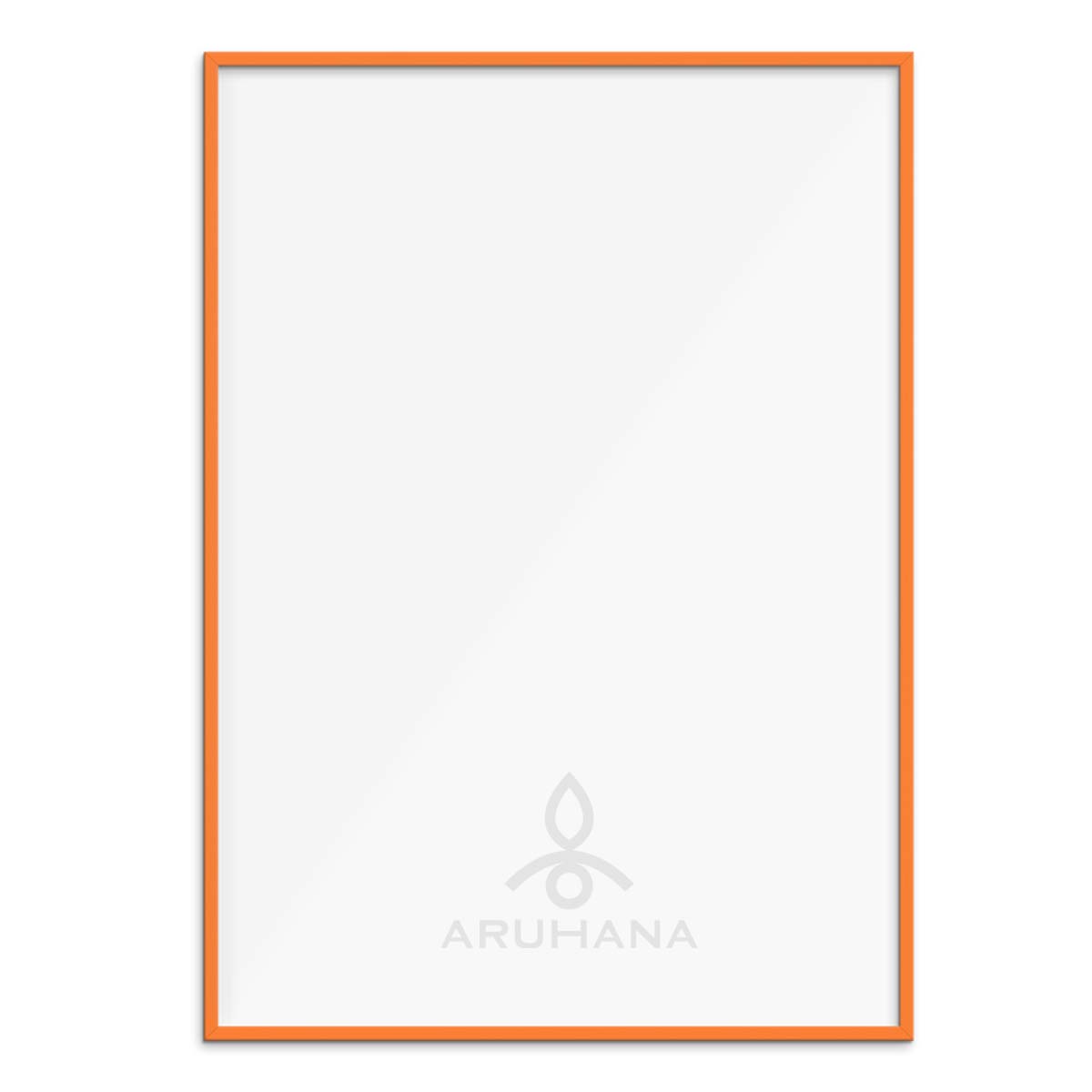 Orange Træramme – Orange ramme i træ - Indramning til plakater - Moderne ramme i massivt orangemalet træ - Aruhana