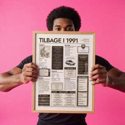 Tilbage i 1991 - Årstals plakat - Årgang 91 - Aruhana